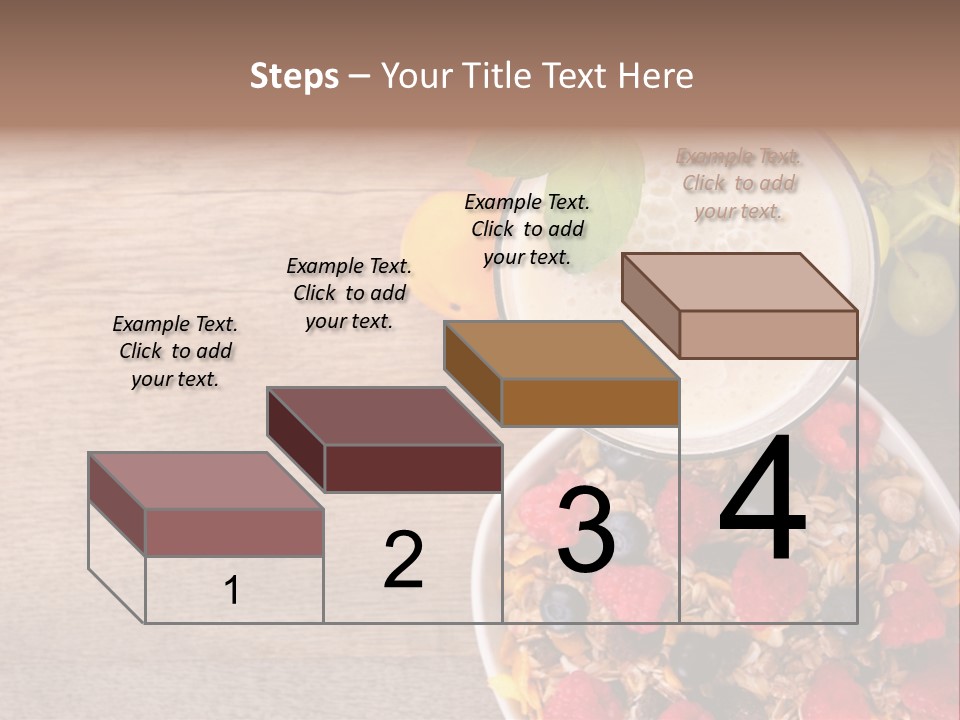 Raspberries Cocktail Flakes PowerPoint Template