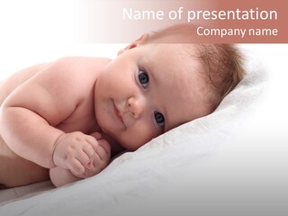 Innocent Little Person PowerPoint Template