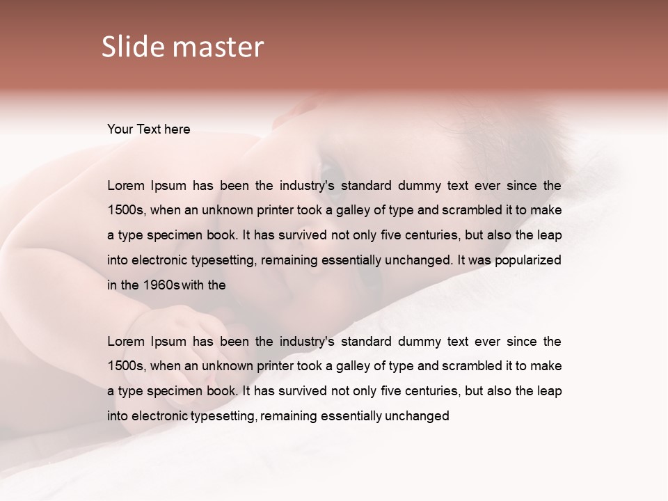 Innocent Little Person PowerPoint Template