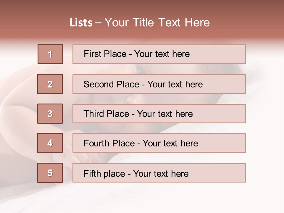 Innocent Little Person PowerPoint Template