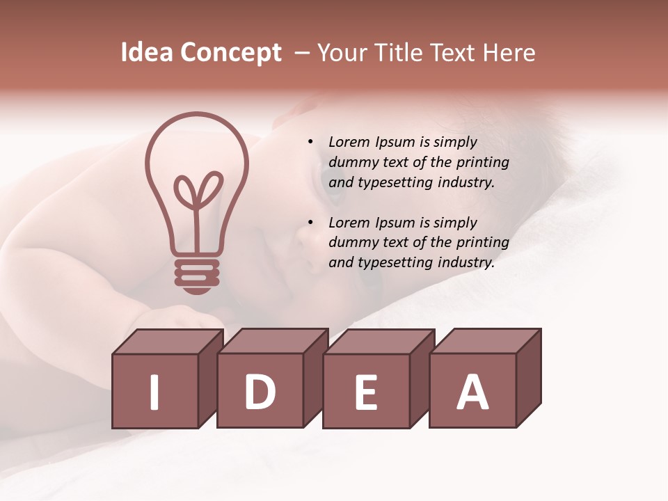 Innocent Little Person PowerPoint Template