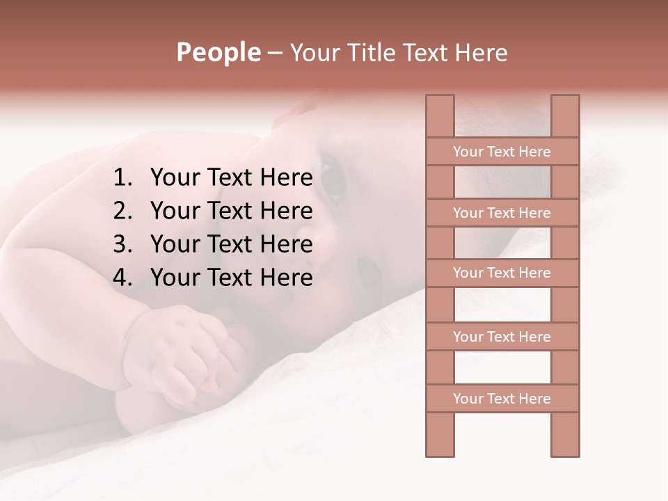 Innocent Little Person PowerPoint Template
