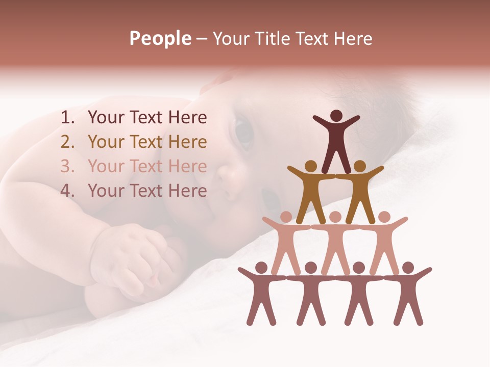 Innocent Little Person PowerPoint Template