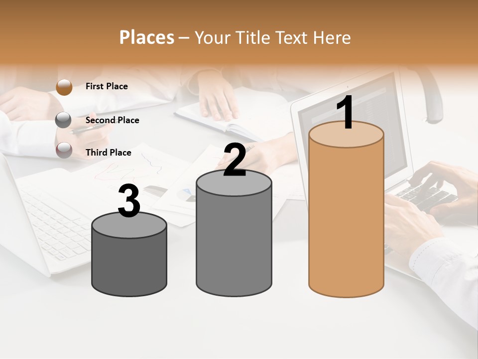 Showing Chart Document PowerPoint Template