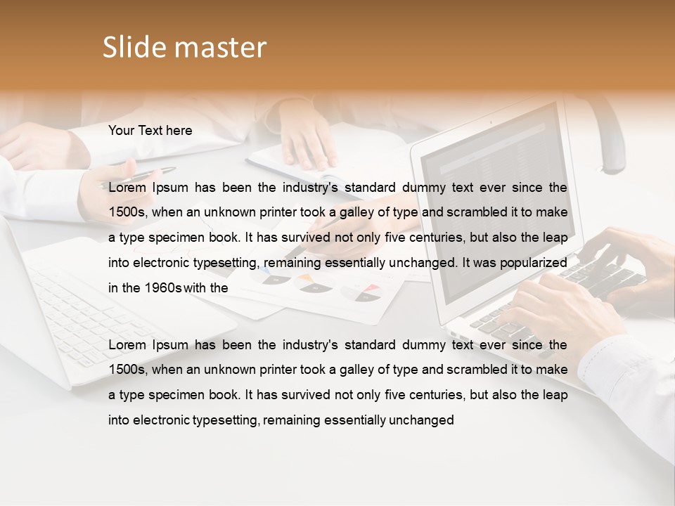Showing Chart Document PowerPoint Template