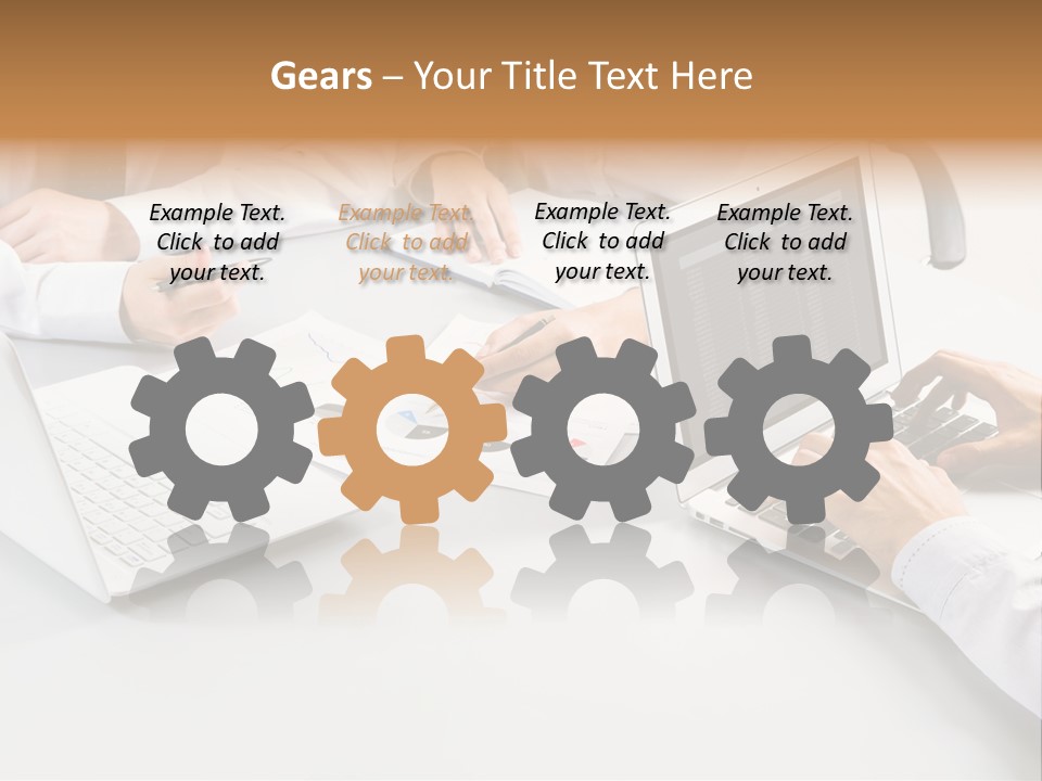 Showing Chart Document PowerPoint Template