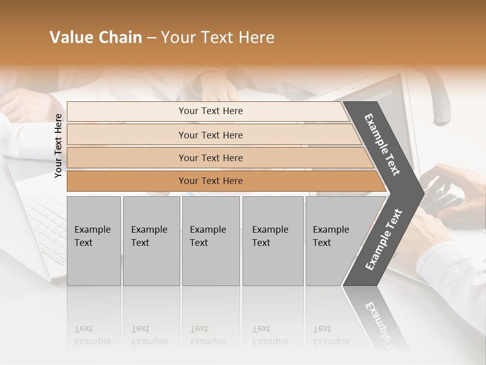 Showing Chart Document PowerPoint Template