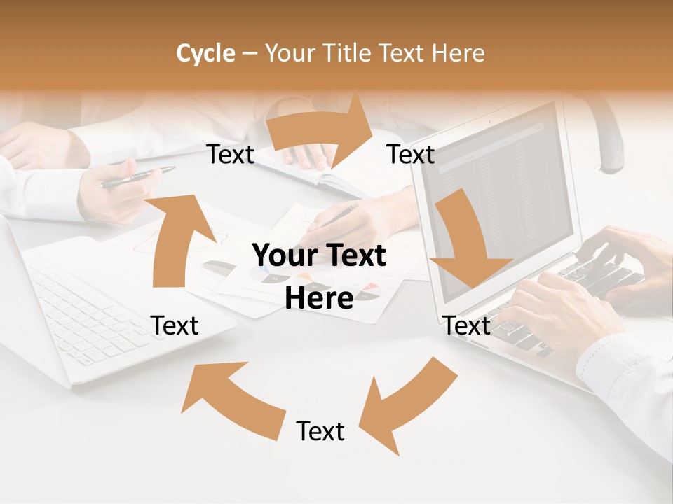 Showing Chart Document PowerPoint Template