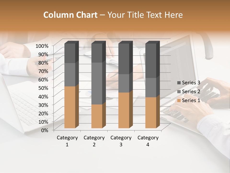 Showing Chart Document PowerPoint Template