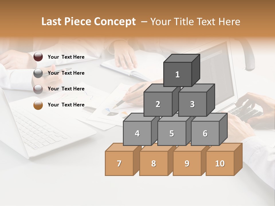 Showing Chart Document PowerPoint Template