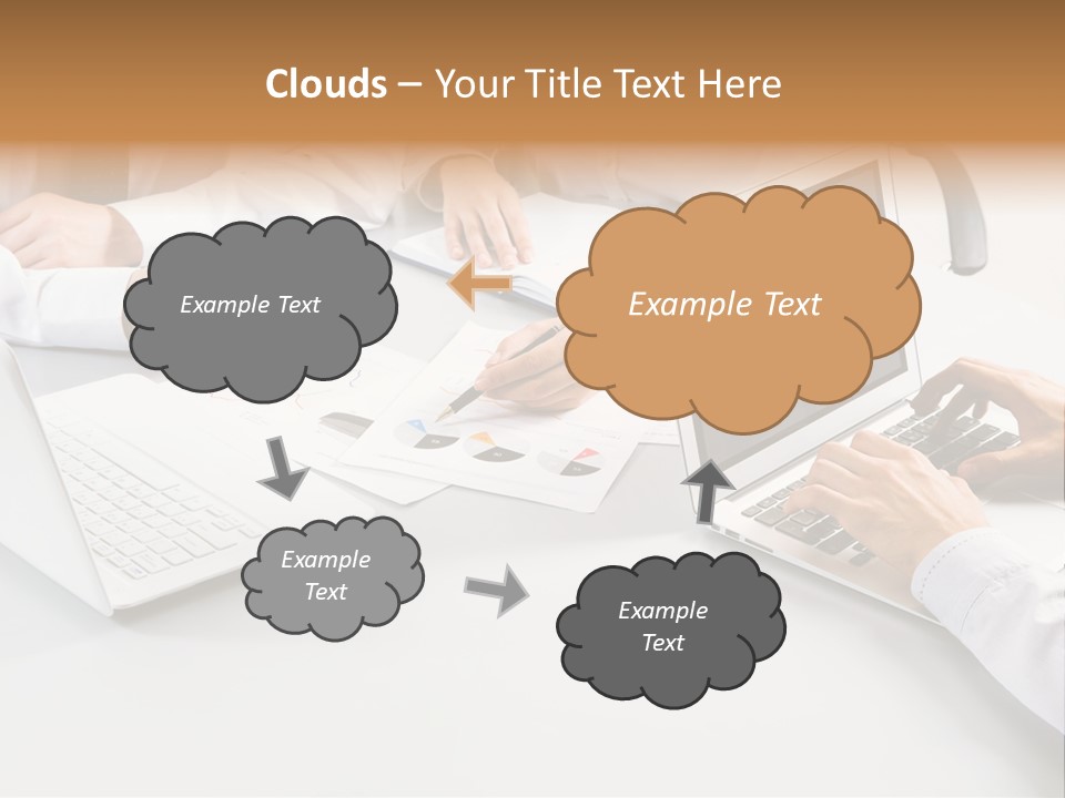 Showing Chart Document PowerPoint Template