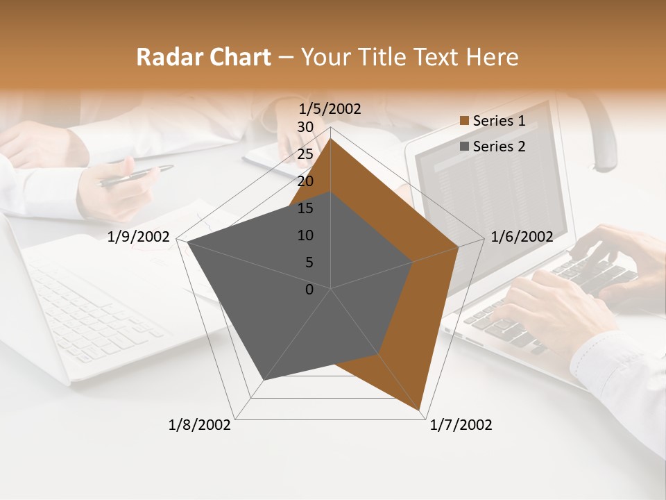 Showing Chart Document PowerPoint Template