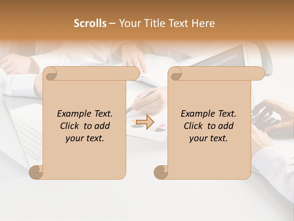 Showing Chart Document PowerPoint Template
