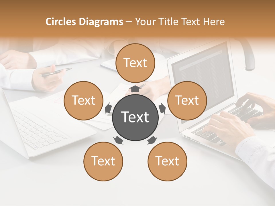 Showing Chart Document PowerPoint Template