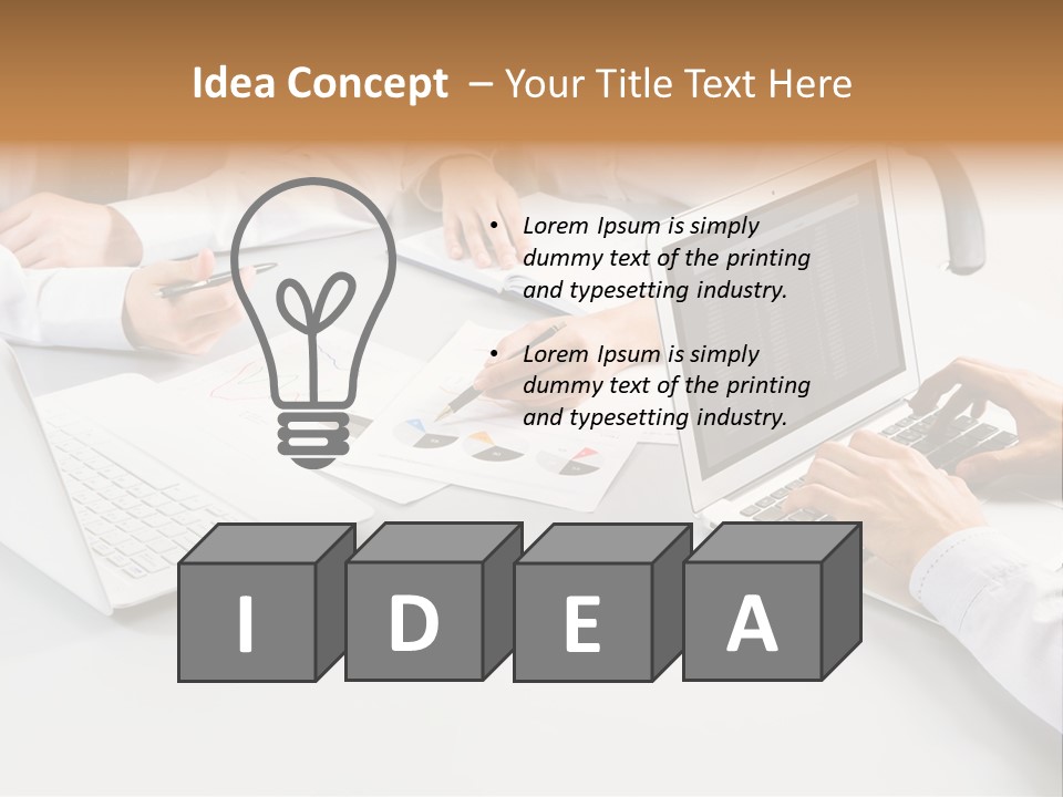 Showing Chart Document PowerPoint Template