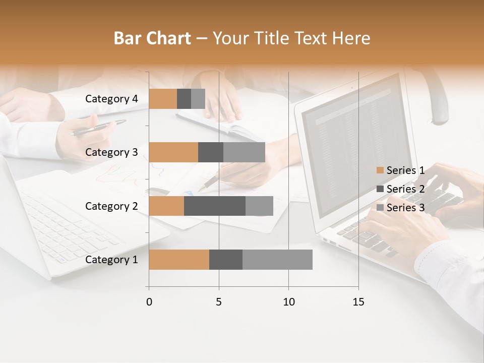 Showing Chart Document PowerPoint Template