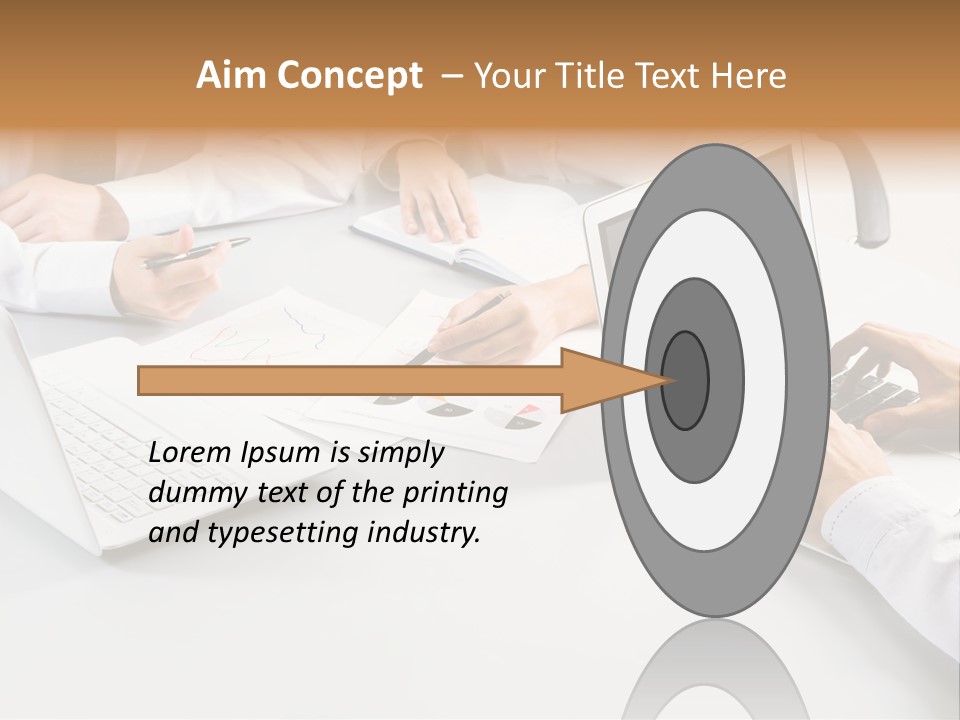 Showing Chart Document PowerPoint Template