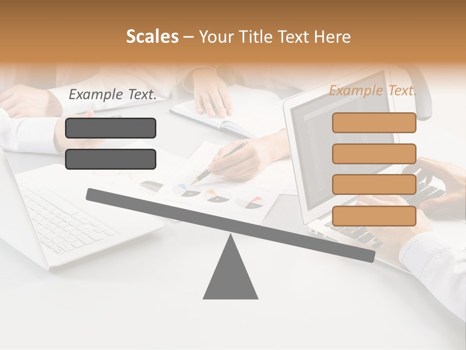 Showing Chart Document PowerPoint Template