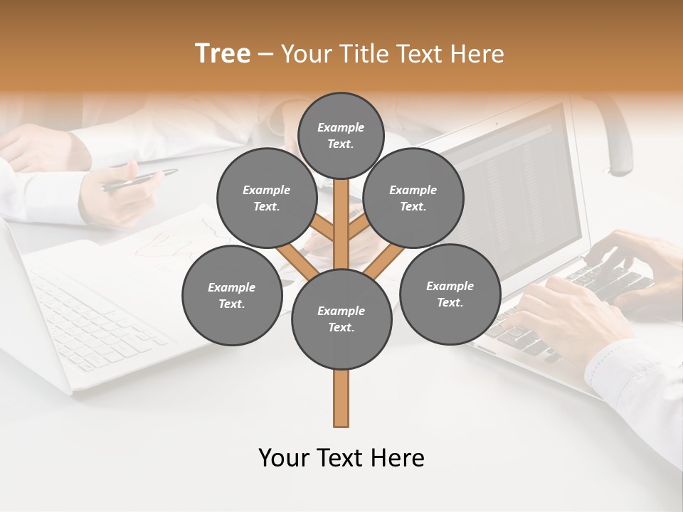 Showing Chart Document PowerPoint Template