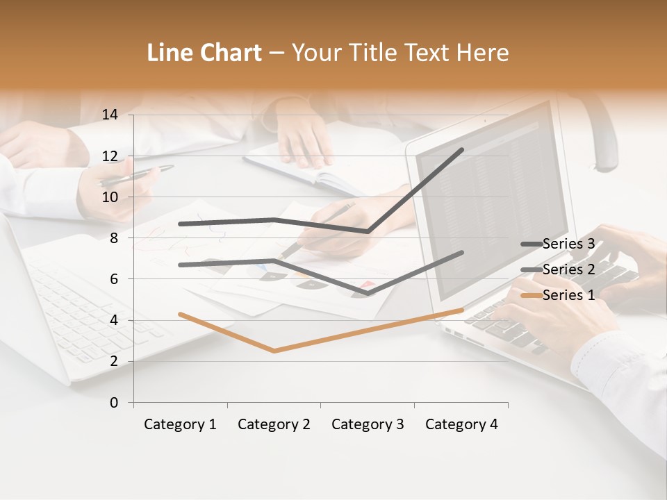 Showing Chart Document PowerPoint Template