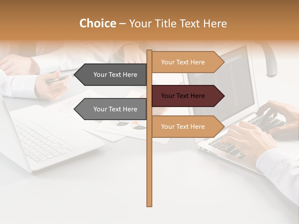 Showing Chart Document PowerPoint Template