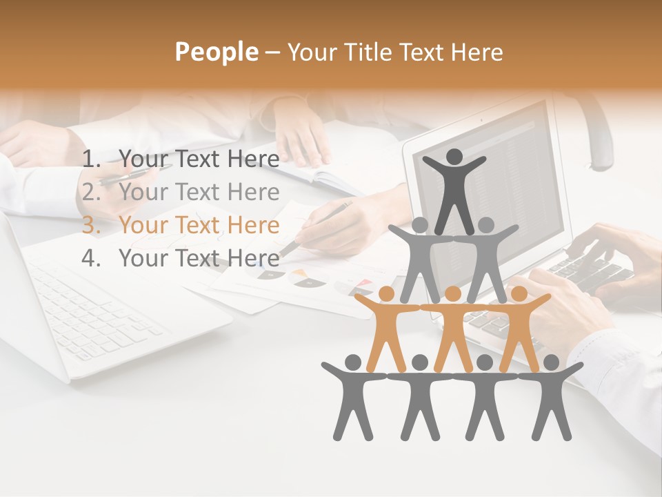 Showing Chart Document PowerPoint Template