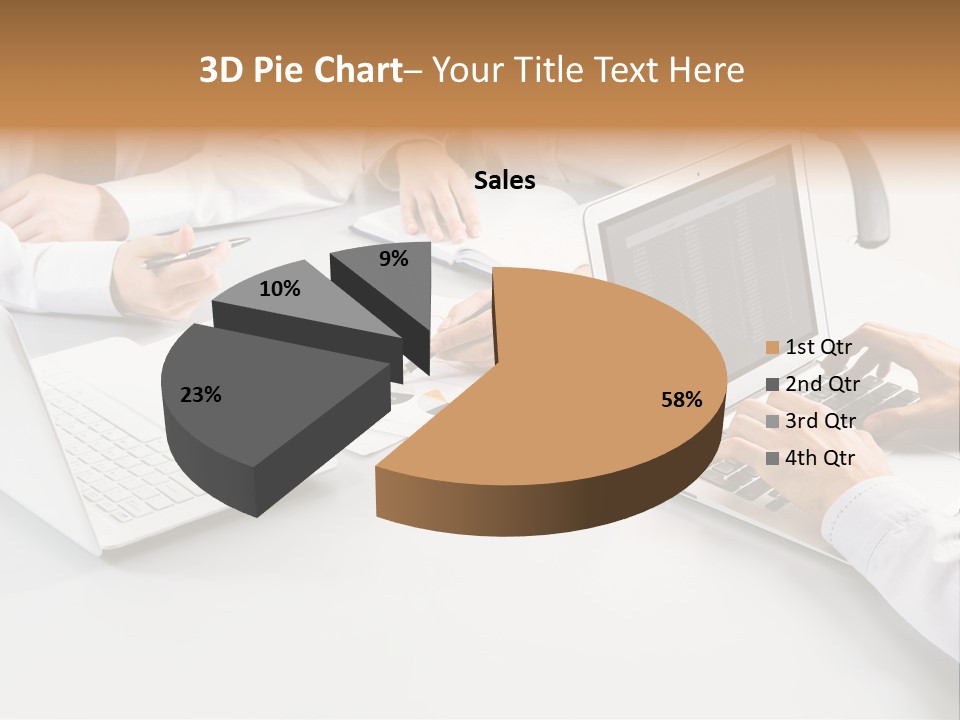 Showing Chart Document PowerPoint Template