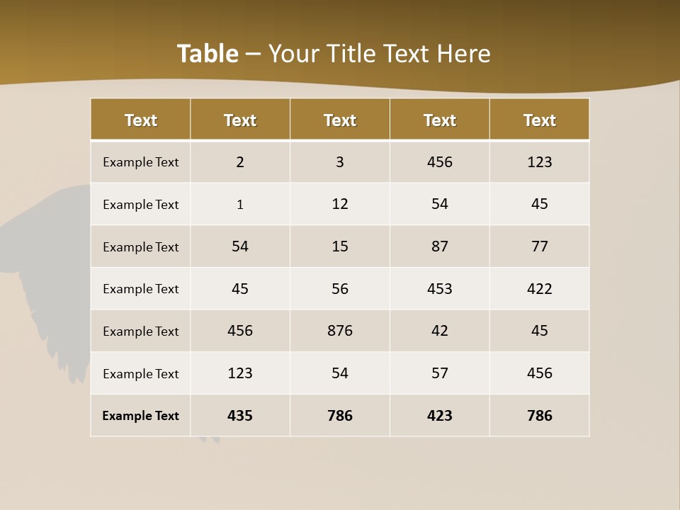 Migratory Birding Wing PowerPoint Template
