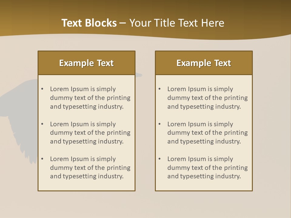 Migratory Birding Wing PowerPoint Template
