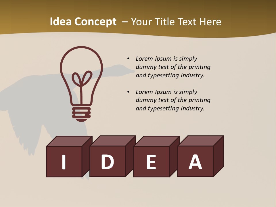 Migratory Birding Wing PowerPoint Template