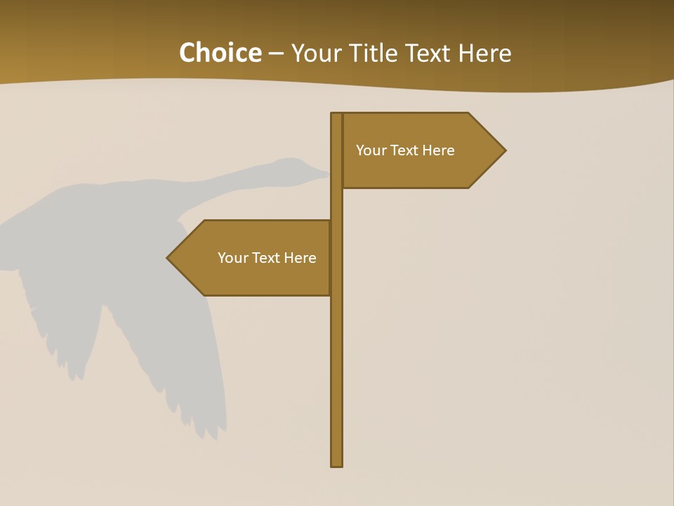 Migratory Birding Wing PowerPoint Template