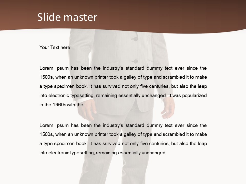 One Person Cheerful PowerPoint Template