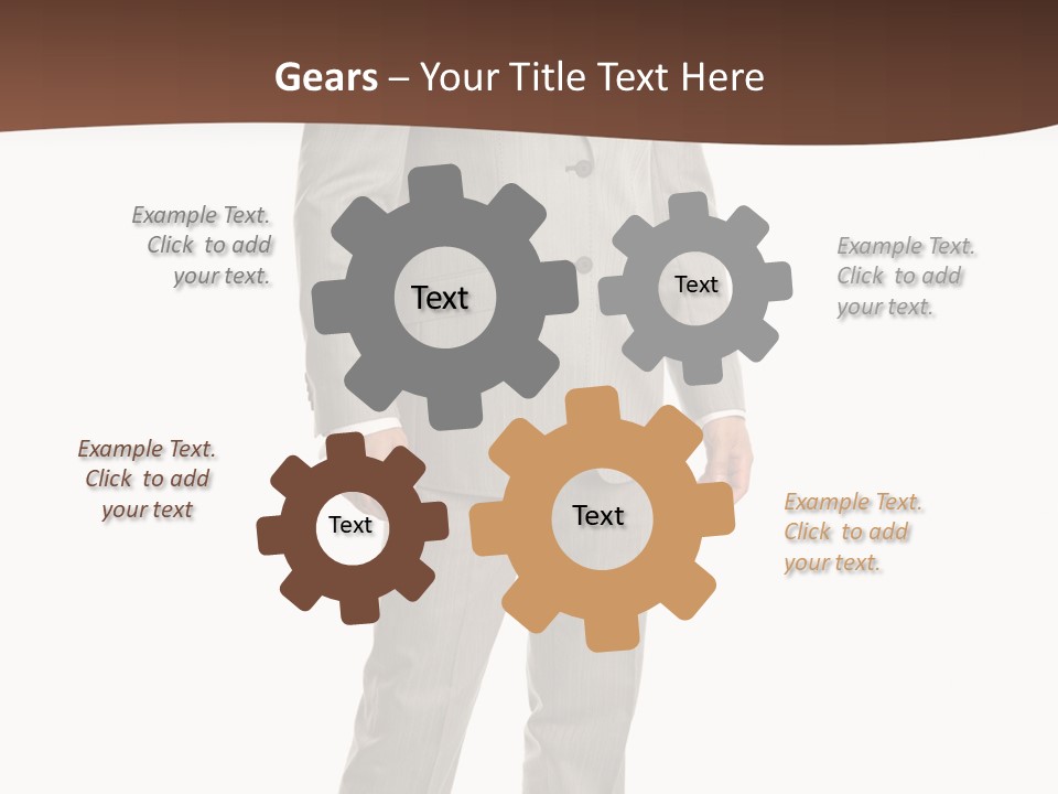 One Person Cheerful PowerPoint Template