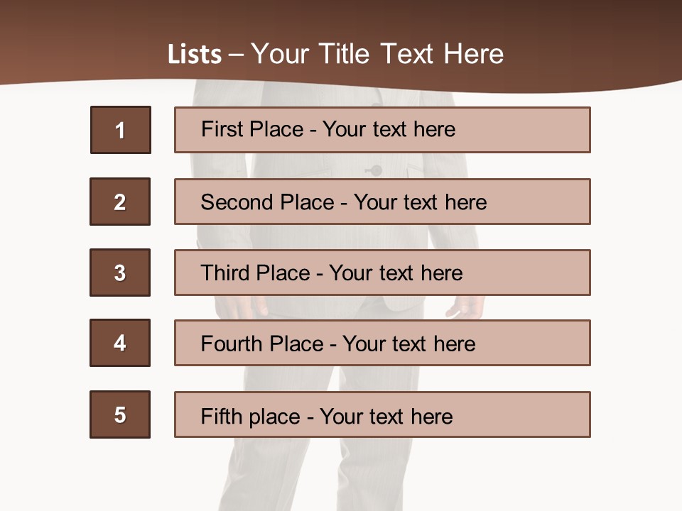 One Person Cheerful PowerPoint Template