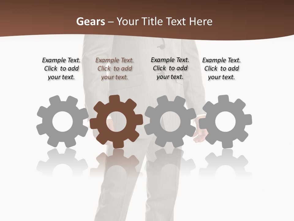 One Person Cheerful PowerPoint Template