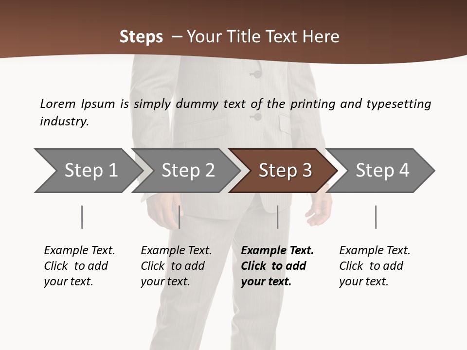 One Person Cheerful PowerPoint Template