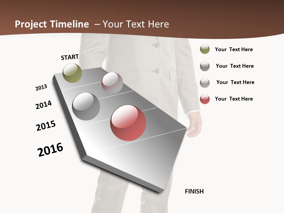 One Person Cheerful PowerPoint Template