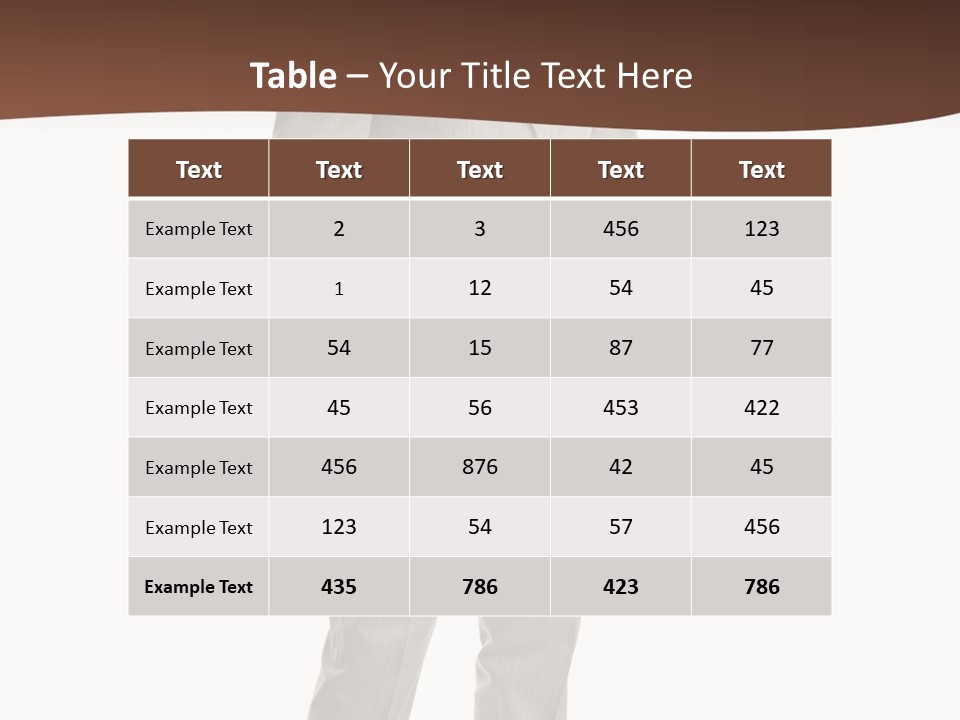 One Person Cheerful PowerPoint Template