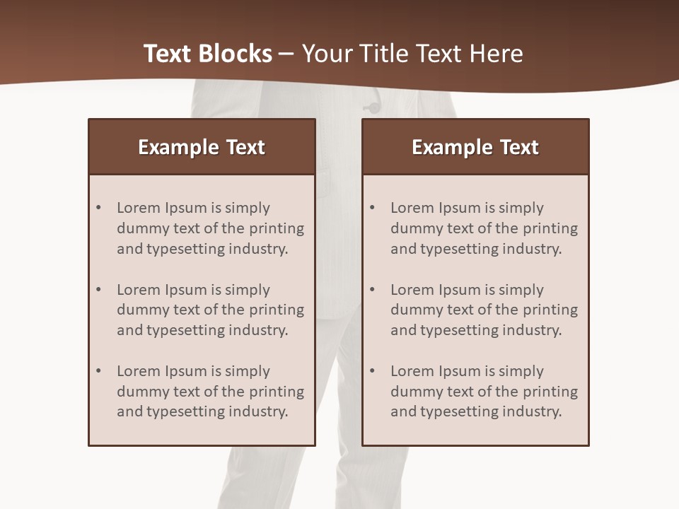 One Person Cheerful PowerPoint Template