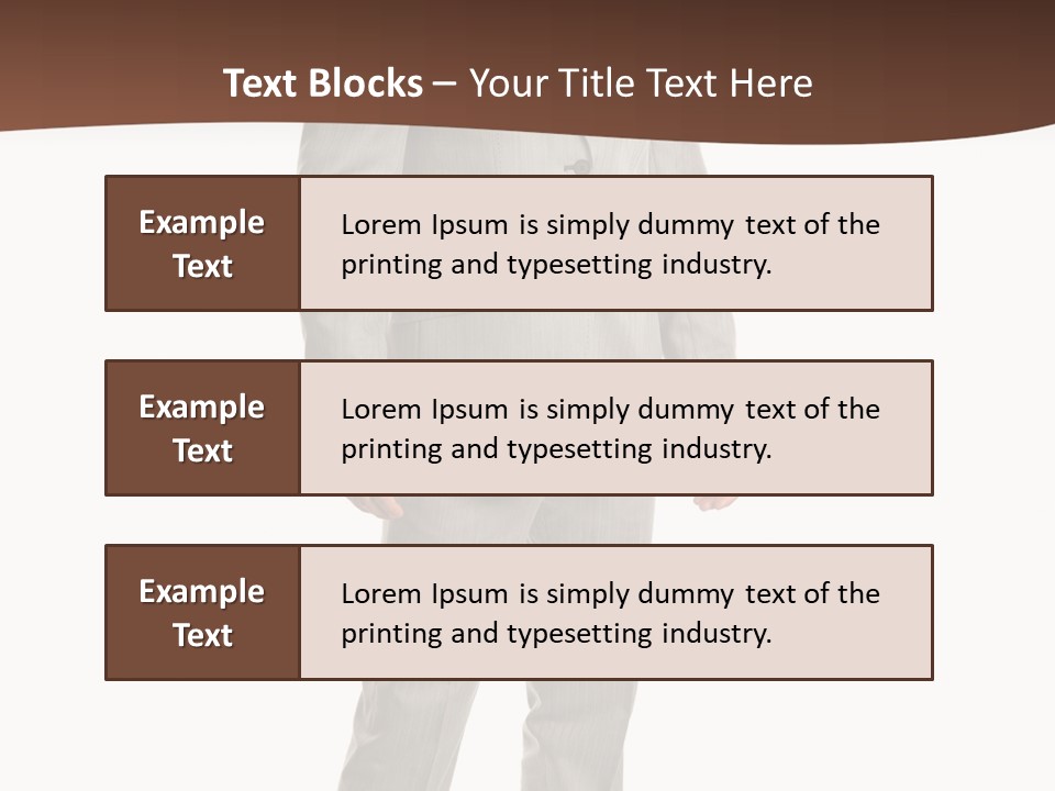 One Person Cheerful PowerPoint Template