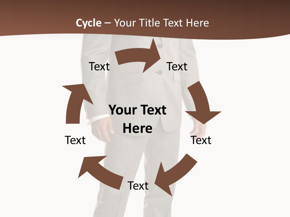 One Person Cheerful PowerPoint Template