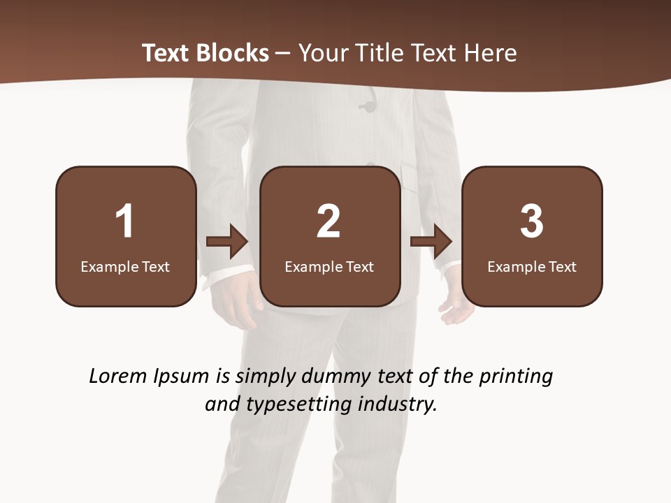 One Person Cheerful PowerPoint Template