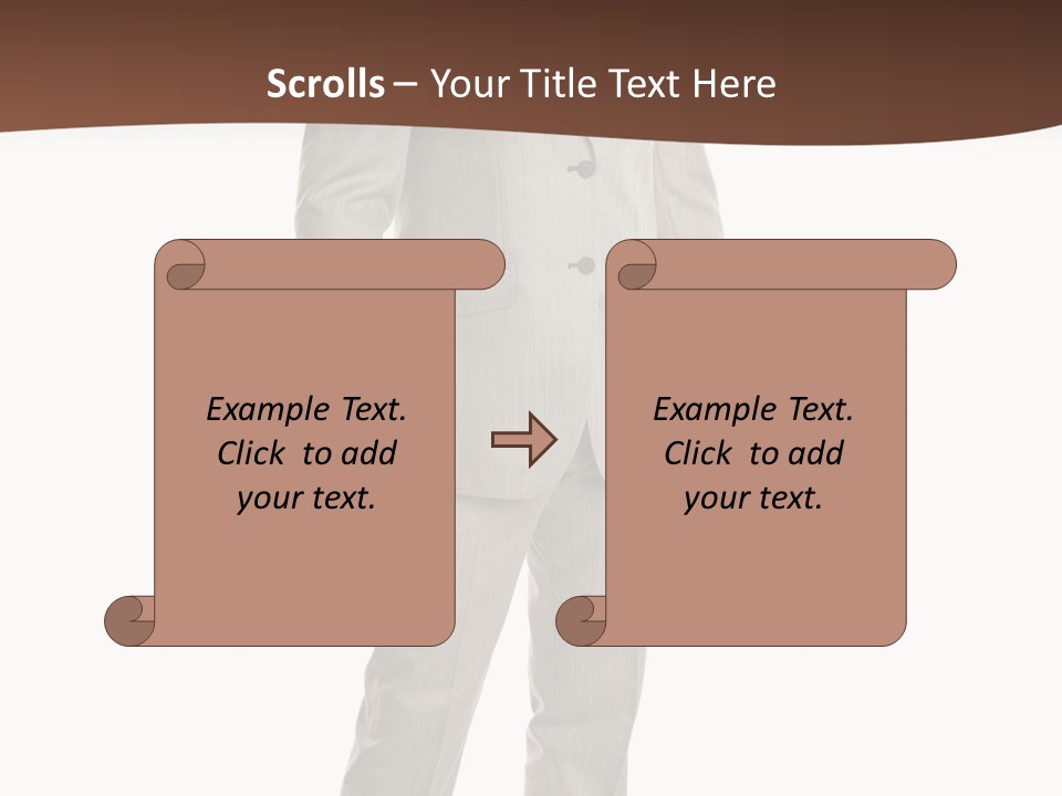 One Person Cheerful PowerPoint Template