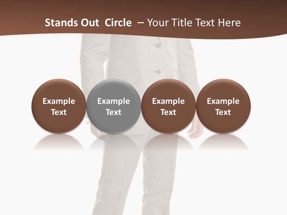 One Person Cheerful PowerPoint Template