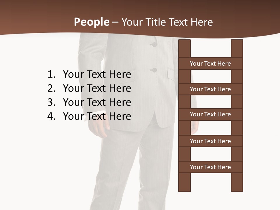One Person Cheerful PowerPoint Template