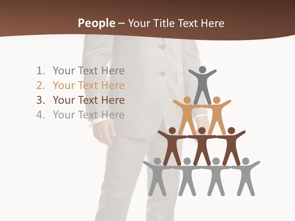 One Person Cheerful PowerPoint Template