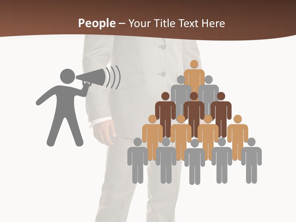 One Person Cheerful PowerPoint Template