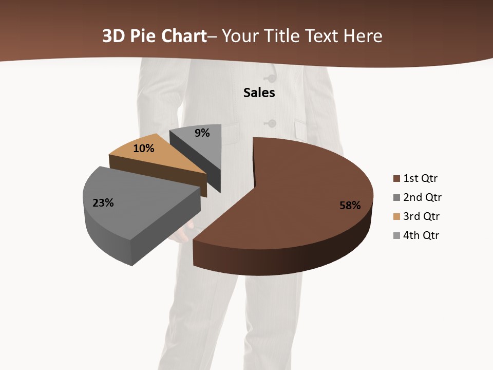 One Person Cheerful PowerPoint Template