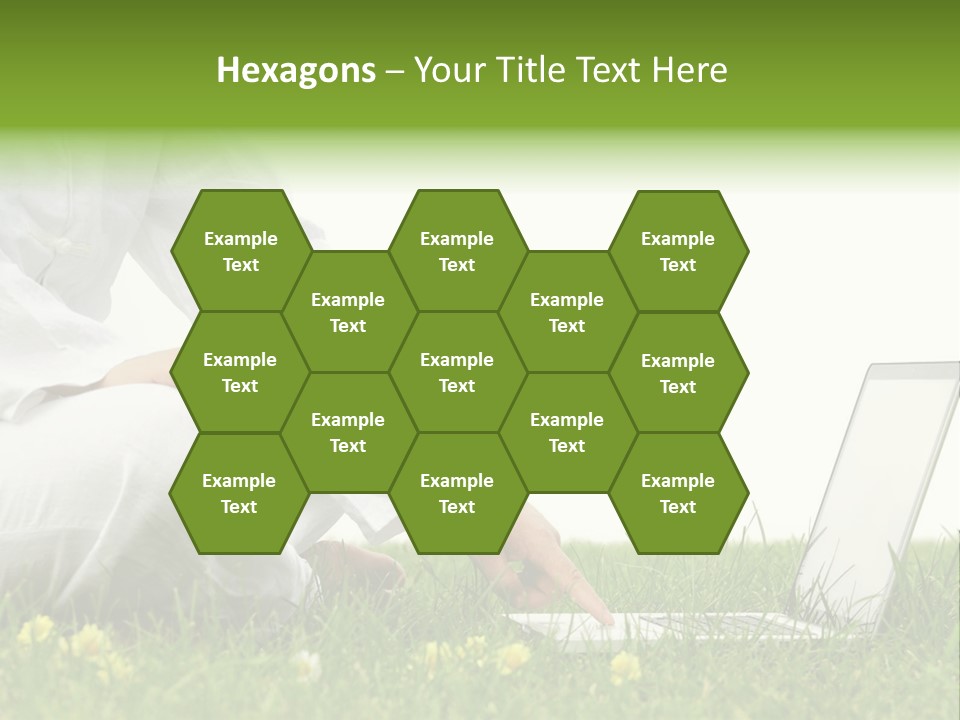 Young Laptop Summer PowerPoint Template