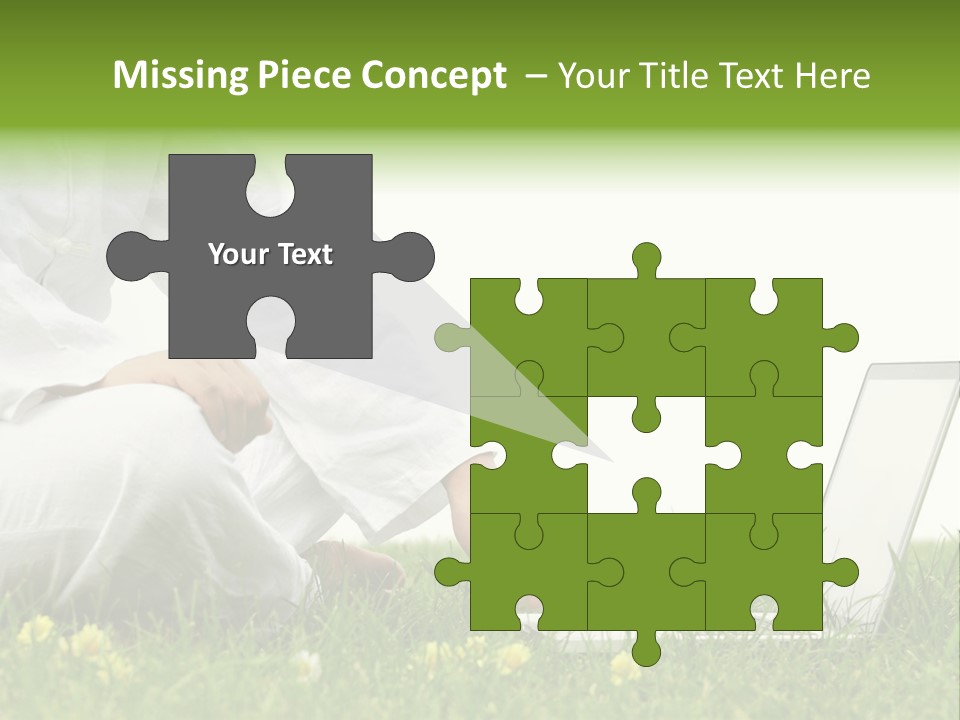 Young Laptop Summer PowerPoint Template